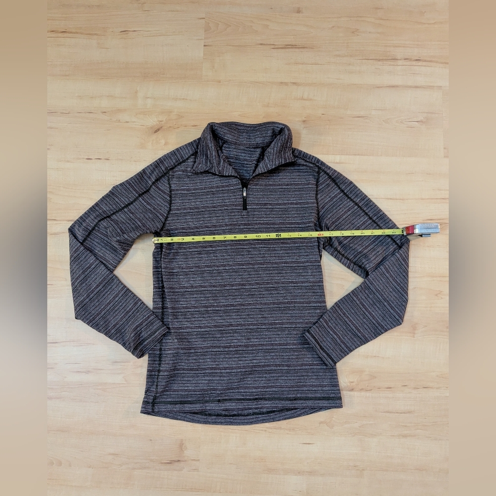 Medium Lululemon Striped Quarter-Zip - Picture 6 of 13